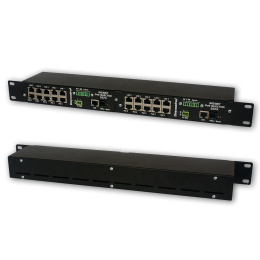 2x Zarządzalny Gigabit PoE Injector 5G7A-M w obudowie RACK