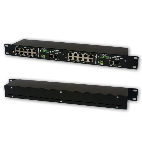 2x Managed Gigabit PoE Injector 5G7A-M in RACK housing 2x Managed Gigabit PoE Injector 5G7A-M in RACK housing