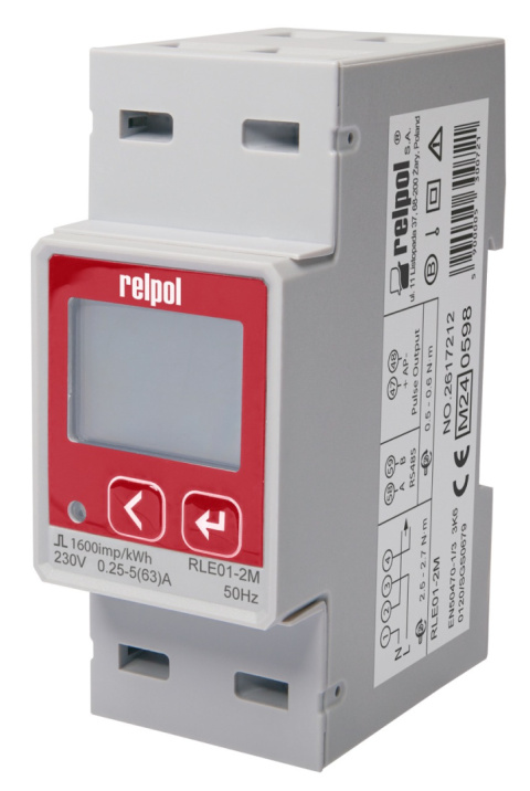 Single-phase meter RLE-1-2M MODBUS BiDIRECTIONS Single-phase meter RLE-1-2M MODBUS BiDIRECTIONS