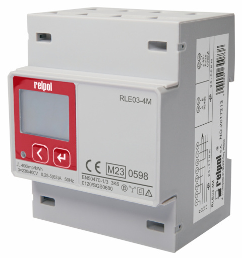 Licznik trójfazowyf RLE03-4M z MODBUS DWUKIERUNKOWY Licznik trójfazowyf RLE03-4M z MODBUS DWUKIERUNKOWY