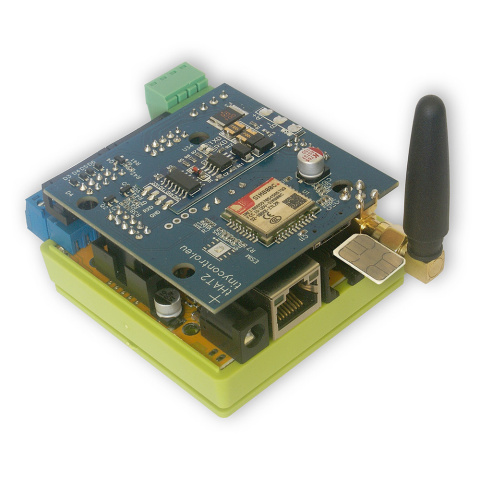 Nakładka tHAT2 IDC10 + GSM dla LK3.9 LAN Kontrolera V3.5 HW3.7, HW3.8 Nakładka tHAT2 IDC10 + GSM dla LK3.9 LAN Kontrolera V3.5 HW3.7, HW3.8