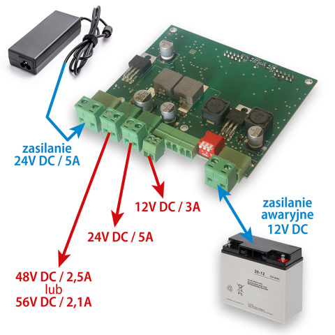 Przetwornica DC/DC 120W 12/24/48/56V Przetwornica DC/DC 120W 12/24/48/56V