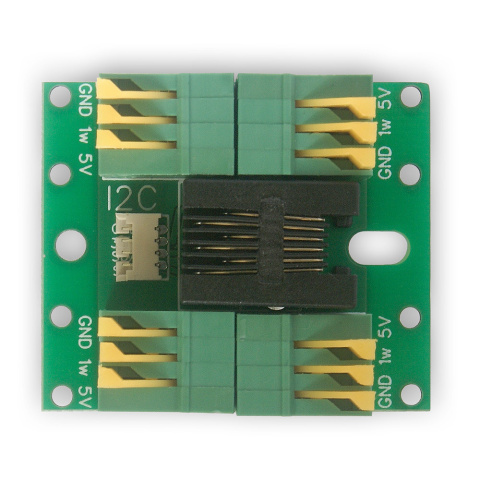 Rozdzielacz RJ12: 4x 1-Wire + I2C czujnika DS18B20 do LANKONTROLERA zaciski sprężynowe Rozdzielacz RJ12: 4x 1-Wire + I2C czujnika DS18B20 do LANKONTROLERA zaciski sprężynowe
