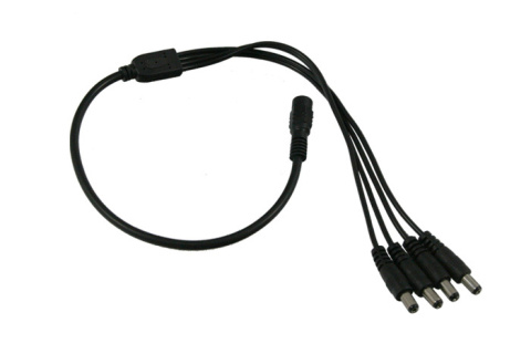 Rozgałęziacz zasilania 1G - 4W 2.1/5.5mm Rozgałęziacz zasilania 1G - 4W 2.1/5.5mm