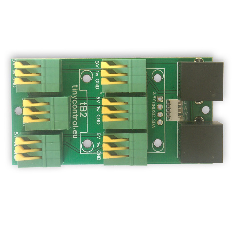 tB2 - płytka rozszerzeń z 1-Wire, I2C, do Lan Kontrolera v3.5 tB2 - płytka rozszerzeń z 1-Wire, I2C, do Lan Kontrolera v3.5