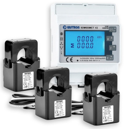 Trójfazowy licznik energii EASTRON SDM630MCT Modbus + 3 czujniki ESCT-T24 250A/5A