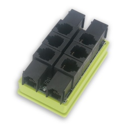 tBS - 10-portowy rozdzielacz RJ12 (I2C/1-Wire)