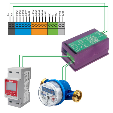 tMPC-04 - Licznik impulsów z interfejsem Modbus tMPC-04 - Licznik impulsów z interfejsem Modbus