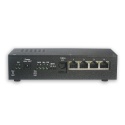 SWPE04PV01 - 4-port PoE switch with PV panel and battery operation.